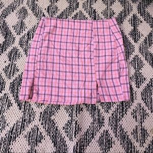 Plaid Mini Skirt